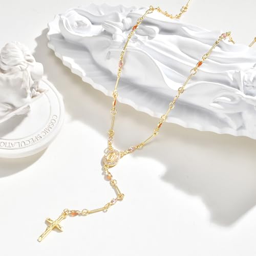 60% Off Gold Virgin Mary Necklace for Women - 14K Gold Plated