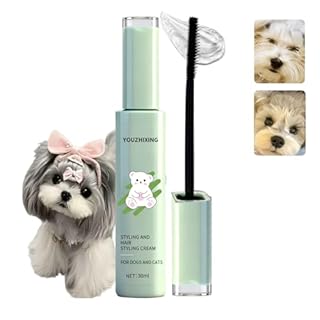 Dog Facial Hair Styling Gel – Gentle Grooming for Eyes & Nose Flyaways, No Alcohol Formula for Small Long-Haired Dogs & Cats, for Daily Use & Styling, 1.06 oz (1.06 oz)