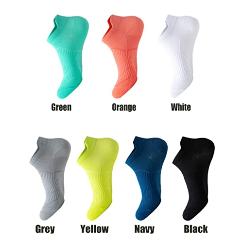 Tomily 6 Pairs Athletic Running Socks Soft Low Cut Ankle Compression Socks For Men Womens (Large, Mix Color(6 Pairs)) #TOP4