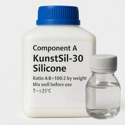 Silikon kautschuk Knetsilikon SIL Hand, Abformmasse, Silikongummi, Knetmasse, Modelliermasse, Anti-Haftbeschichtet, DIY Basteln, Reproduzieren von Formen, Silikon, Kautschuk | Kunstsil-30 (500g)