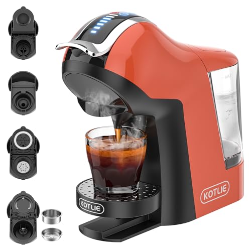 KOTLIE EM-308A Machine à café multifonctionnelle, compatible avec différentes marques de capsules...