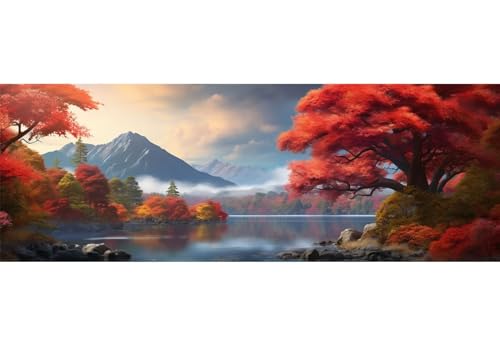 Diamond painting complet montagne panoramique 5D DIY broderie 40x120cm D-371