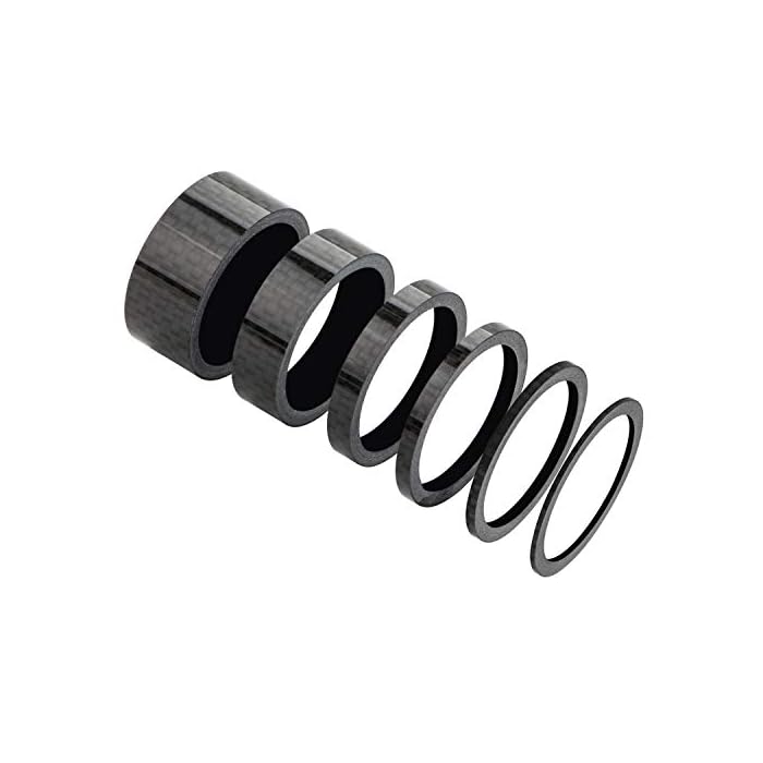 RouLiPouLi 12 Pieces Bike Headset Spacer Carbon Fiber - Image 4