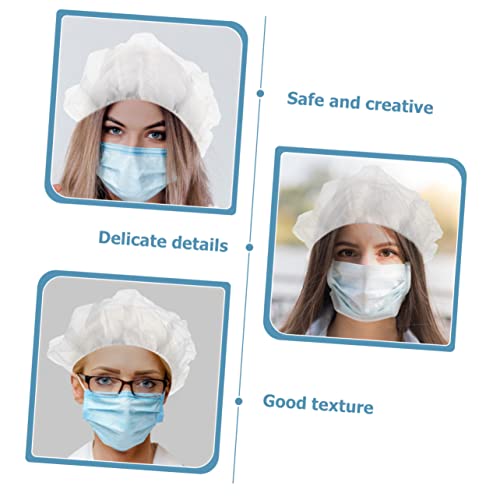 Gorros desechables para evitar caída de cabello en comida, elásticos y transpirables 5