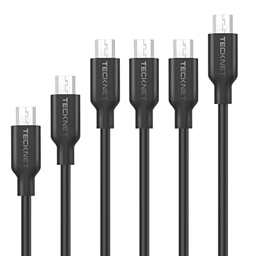 TeckNet® - [Confezione da 6] Cavi micro USB (1 m