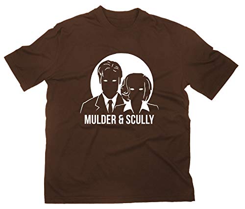 Bild: Mulder And Scully Fan T-Shirt, L, braun f�r 21,99 EUR bei amazon.de