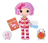 Mini Lalaloopsy Doll Series 2 - Pillow Featherbed, 3' Pink Pajama Doll + Sheep Pet + 3 Accessories & Expandable Canopy Bed Playset - Alarm Clock, Milk Carton, Gift for Sleep Lover, Multicolor