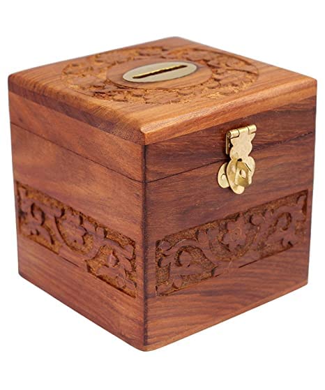 Anaya Afroz Wooden money box cash box saving box money bank, Money Bank, GULLAK for Kids, Birthday Gift for Kids and Adults, Handmade Wooden Coin Holder, Money Storage Box safe (B0BN161QVF) Amazon Price History, Amazon Price Tracker