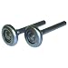 Ideal Security Inc. SK7121 Steel Garage Door Rollers 2 inch Wheels with 10 Ball-Bearings, 4 inch stem, 2-Pack, Durable