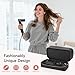 Travel Hair Dryer Case for Shark Flexstyle, Double-Layer Carrying Case for Shark Flex Style Blow Dryer, Portable Hair Tools Storage Organizer Bag for Shark Beauty Hairdryer Attchments(Black Rose Gold)