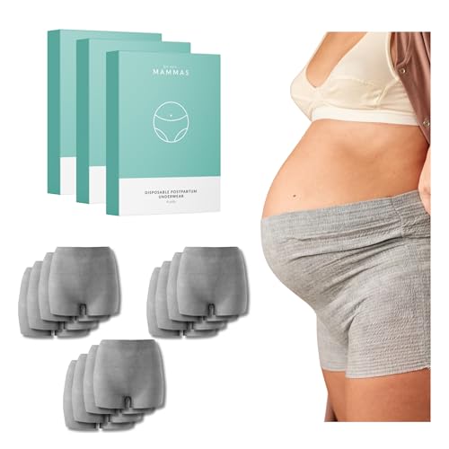 WE ARE MAMMAS Bragas Postparto Desechables sin Malla ni Látex – Pack 12 Unidades - Alta Sujeción, Transpirables y Suaves – Talla Única 36-44