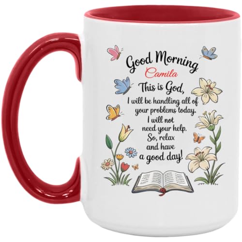 Taza de cerámica blanca personalizada 11 onzas miniatura 2