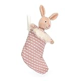 Jellycat Shimmer Stocking Bunny Stuffed Animal, 8 inches - Christmas Plush Toy Décor