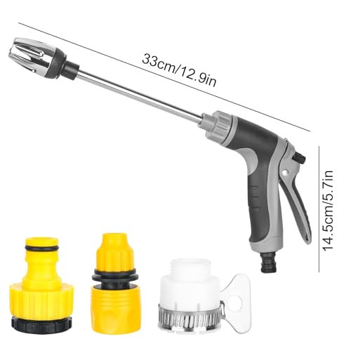 Turbowasher - Power High-Pressure Cleaner For Every Garden Hose With Universal Connectors,Garden Hose Spray Gun for Plants Lawns Watering, Pets Shower, Car Washing - Image 2