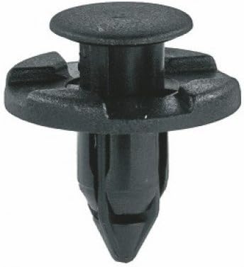 Xtremeauto® Black 8mm Hole Plastic Car Interior Exterior Clips x 10 Includes Sticker Part Number XA07A