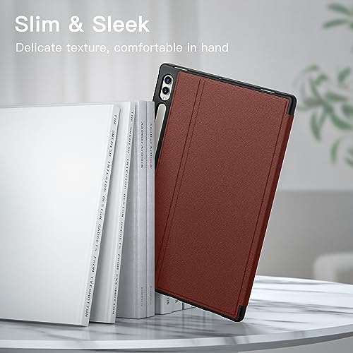 Image of JETech Case for Samsung Galaxy Tab S10 Ultra /Tab S9 Ultra 14.6-Inch with S Pen Holder, Slim Folio Stand Protective Tablet Cover, Multi-Angle Viewing (Wine)