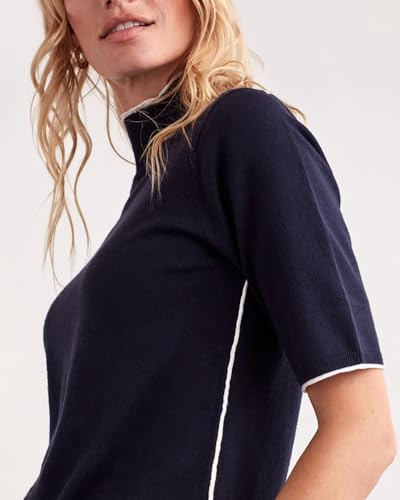 Image of Company Ellen Tracy Women's Women's Mock Neck Sweater, Carlee Elbow Sleeve Turtleneck Pullover Shirt Top