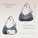 Imagen de CORIOS Bolsos Vaqueros para Mujer Bolso de Hombro de Tejano Jean Bolso Bandolera de Mezclilla Gran Capacidad Bolsa Shopper Retro Bolso de Mano Compras Citas Viajes Trabajo Tote Azul