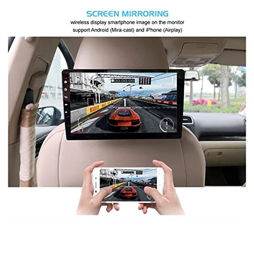Monitor de reposacabezas coche 10,1" IPS, reproductor vídeo 16GB con juego y mando IR 6