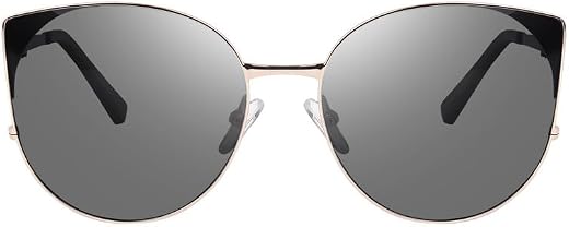SPEXIA.I Cat Eye Full Rim Polycarbonate Sunglasses Lightweight Stylish Durable Eyewear for Women Everyday Outdoor Use