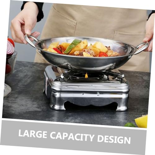 Wok de Acero Inoxidable con Doble Asa 0.99 lb miniatura 6