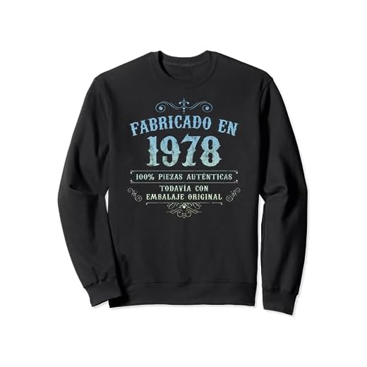 Fabricado En 1978 Vintage Original 45 Cumpleaños Sudadera