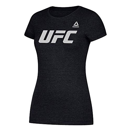 Reebok UFC Women's Black UFC 205 Logo Cap Sleeve T-Shirt CB1475 (Medium)