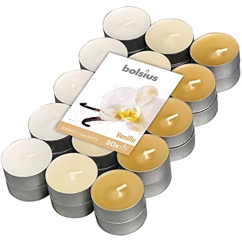 Bolsius Tealights 101826944475 - Vainilla, 4 horas Cover