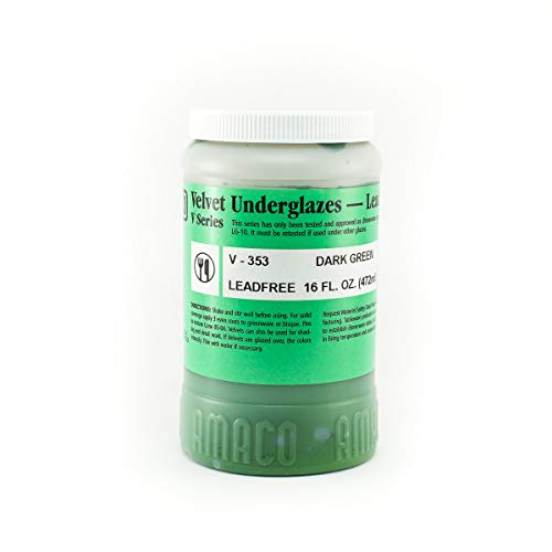 AMACO Velvet Underglaze Pint Dark Green