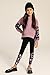 GRACE KARIN Girls Fashion Clothes Pink Sweatshirt Outfits for Teen Pullover Tracksuit Legging Sweatpants Clothing Size 7