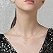 Gold Cute Necklace for Girls Teens Women - Sterling Silver Hypoallergenic Cubic Zirconia Mouse Pendant Necklace Adjustable Dainty Lovely Necklace Fashion Jewelry Adorable Gifts for Christmas Daughter