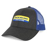 New Holland Heather Grey Twill with Blue Mesh Back Cap