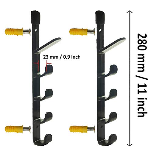 image for Pmsanzay Hockey Stick Rack, Wall Storage Hockey Stick Display Holder/H