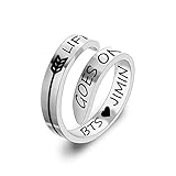 BTS Ring Kpop BTS Love Yourself Ring Rings for BTS Fans Jewelry (RI-Life JIMIN)