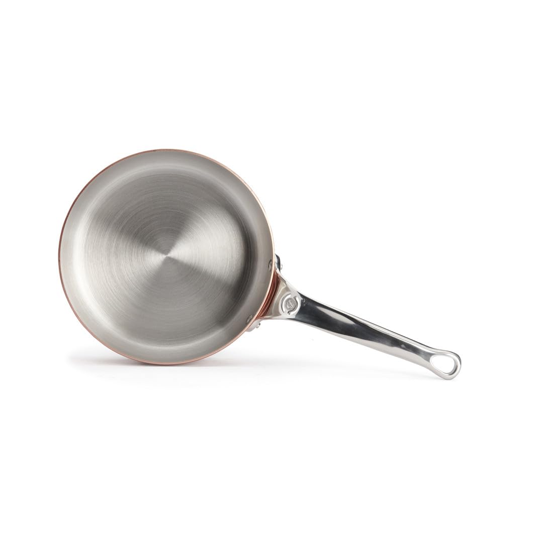 De Buyer InoCuivre 6430.20, Padella in rame e acciao inox 2mm, Ø 20cm