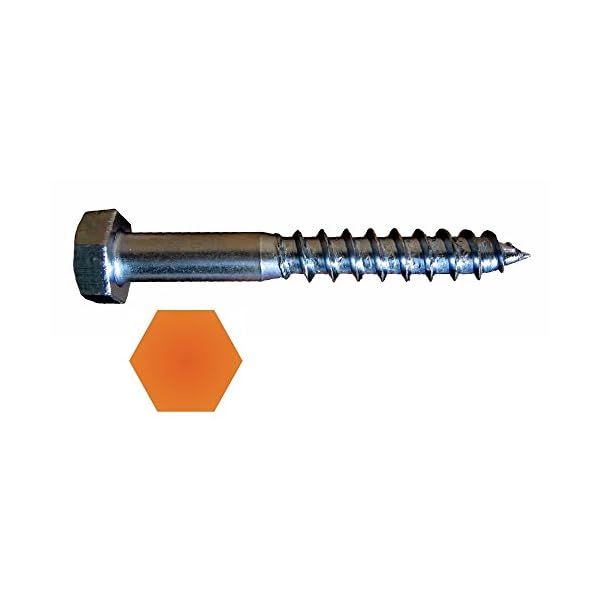 Sechskant-Holzschraube DIN571 vz 7,0 x 110 mm/Pck a 100 Stück