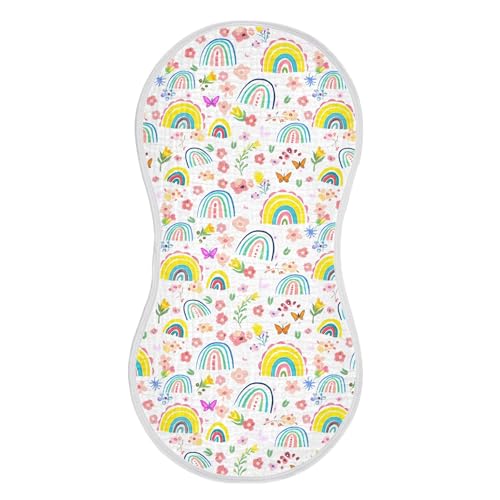 Xigua Watercolored Flowers Baby Burp Cloths For Newborn Boys And Girls 4 Pack, Soft & Absorbent Cotton Baby Burp Cloth, Baby Washcloths, Newborn Towel, Burp Rags - Product Details