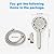 CyberWater 6 Inch Filtered Shower Head with Handheld Brushed Nickel, 6 Modes Showerheads with Stainless Steel Hose and Bracket, Hard Water Filter Mineral Beads to Remove Chlorine and Harmful Substance