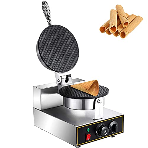 Happybuy Commercial Waffle Maker, Nonstick Electric Ice Cream Cone Machine, 110V Egg Roll Maker, Stainless Steel, Parallel Heating, 122-572Γ’ββ° Adjustable Temperature, for CafΓΒ©s, Restaurants, etc. Happybuy Commercial Waffle Maker, Nonstick Electric Ice Cream Cone Machine, 110V Egg Roll Maker, Stainless Steel, Parallel Heating, 122-572Γ’ββ° Adjustable Temperature, for CafΓΒ©s, Restaurants, etc.