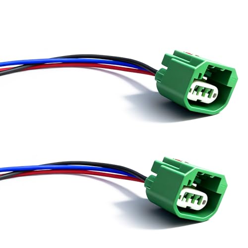 2pcs Headlight Connector Wiring Harness Replace 68064997AA Compatible with Dodge