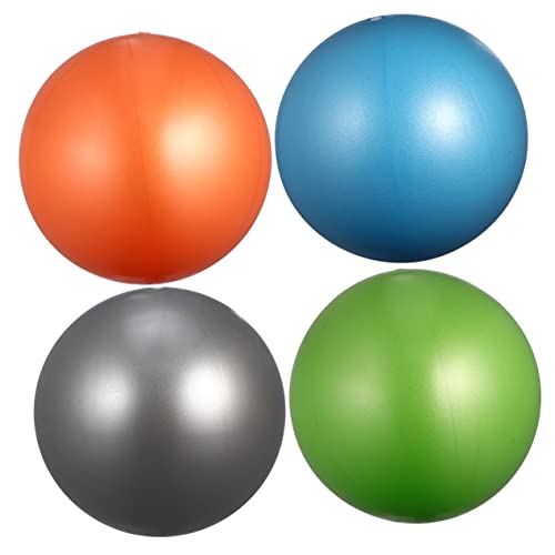 YARNOW Balancing Stability Balls 4 Pack Yoga Balls for Home Gym Thicken Pilates Weighted Exercise Anti-Burst PVC Material
