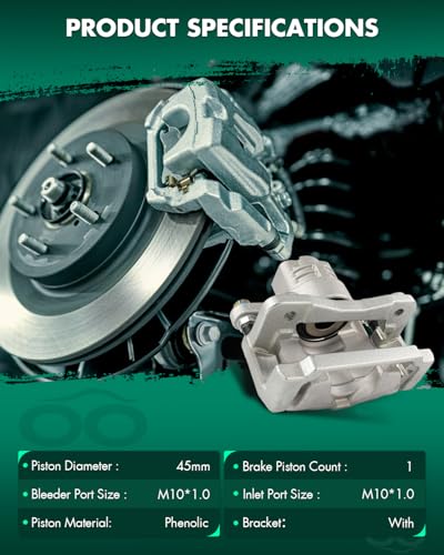 Image of SCITOO 18B4925 Rear Right Passenger Side Brake Caliper Fits For Cadillac For CTS 2006-2007,For Cadillac For STS 2005-2011, With Bracket,1PC