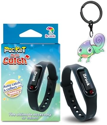 Brook Pocket Auto Catch Plus with Keychain - Upgraded Version of Auto Catch, Auto Spin, and Catching Pocket Monsters, Collecting Items, Wristband Bracelet Accessory [Exclusive Version]