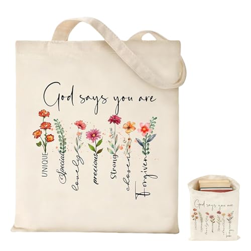 Christliche Stoffbeutel Jutebeutel Bedruckt Christliche Geschenke Für Frauen Stoffbeutel Bedruckt Bibeltasche Wiederverwendbar Bag Einkaufstasche Christliche Geschenke Geeignet Für Freunde Und Familie