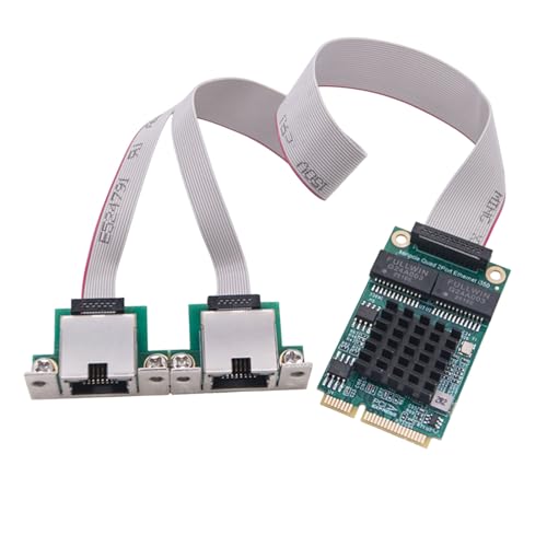 Adaptateur réseau Mini PCIE Gigabit Ethernet RJ45 split double port carte réseau LAN PC