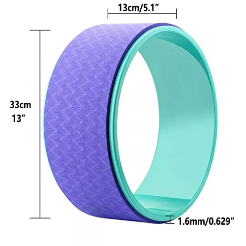 Image of Bodylastics Yoga Wheel for Back Bends, Exercise, Stretching for Women and Men Fitness 13 inch Strong, Sweat Resistant & Eco-Friendly