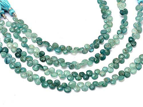 Perles en grandidiérite naturelle en cœur facetté pour fabriquer un cadeau d'exception