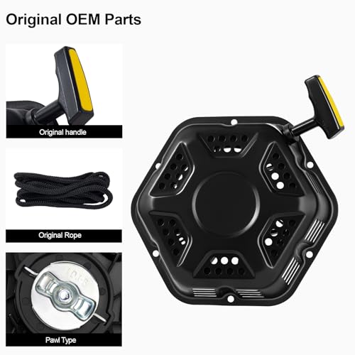 Image of Original Pull Start Assembly for Champion 389cc 420cc 439cc 459cc 5000 6500 7000 7500 8000 9200 Watt 11hp 13hp Engine CPE Generator Water Pump Pressure Washer Recoil Starter Pull Cord Replacement