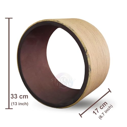 Image of Streetup India Yoga Wheel for Stretching, Exercise, Back Bends, Workout for Unisex With High Density Strong Foam Sweat Resistant (Brown Heavy)