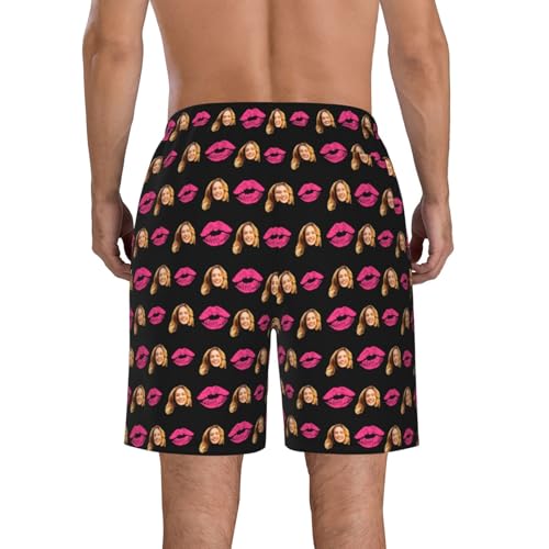 Personalized Men Swim Trunks with Face Custom Funny Face Beach Shorts Funny Swim Shorts for Men Boyfriend Husband4